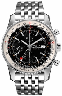 Breitling Navitimer GMT Black Dial Men's Watch A24322121B2A1
