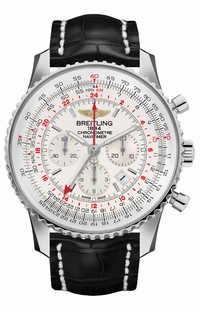 Breitling Navitimer GMT Mercury Silver Dial Men's Watch AB044121/G783-760P