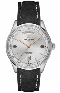 Breitling Premier Automatic Day & Date 40 Silver Dial Men's Watch A45340211G1X4