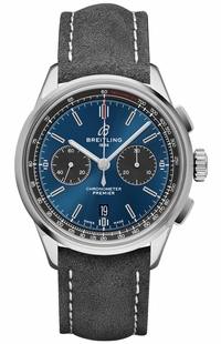 Breitling Premier B01 Chronograph 42 Blue Dial Men's Watch AB0118A61C1X4