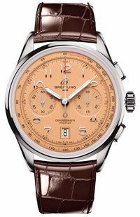 Breitling Premier B01 Chronograph 42 Copper Dial Men's Watch AB0145331K1P1
