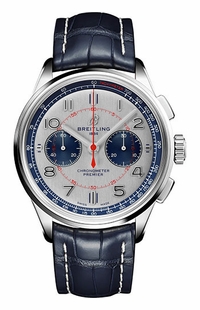 Breitling Premier B01 Chronograph 42 Silver Dial Men's Watch AB0118A71G1P2