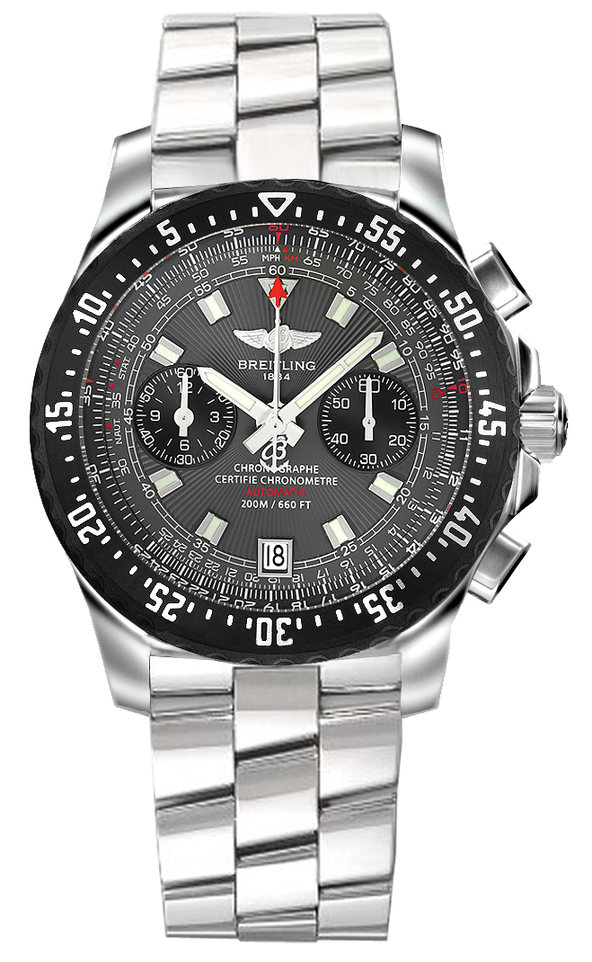 248 Breitling Professional Skyracer Raven Mens Chronograph Watch