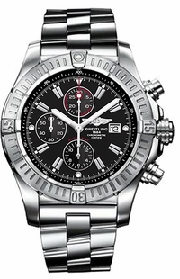 Breitling Super Avenger Black Dial Men's Watch A1337011/B907-135A