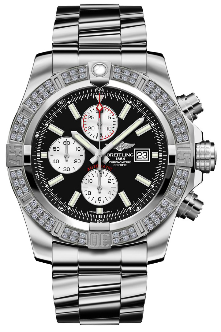 京商CAP 232-40 BREITLING未使用品　3Dハイパーアクロ。羽生市 A1337153/BC29-168A Brand New Breitling Super Avenger II Mens