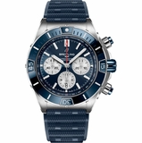 Breitling Super Chronomat B01 44 Blue Dial Men's Watch AB0136161C1S1
