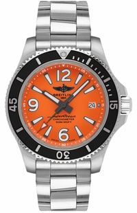 Breitling Superocean 42 Men's Orange Watch A17366D71O1A1