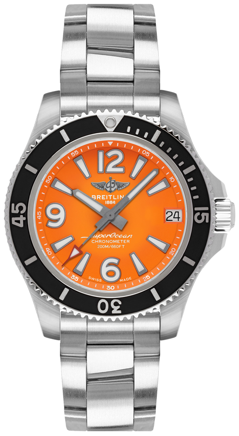 A17316D71O1A1 Lowest Price Breitling Superocean 36 Orange Watch