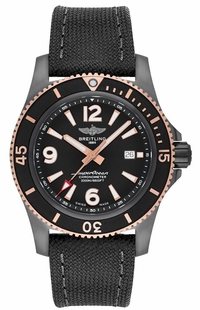 Breitling Superocean Black Steel & Rose Gold Men's Watch U17368221B1W1