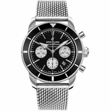 Breitling Superocean Heritage II B01 Chronograph 44 Black Dial Men's Watch AB0162121B1A1