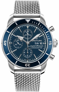 Breitling Superocean Heritage II Chronograph 44 Blue Dial Men's Watch A13313161C1A1