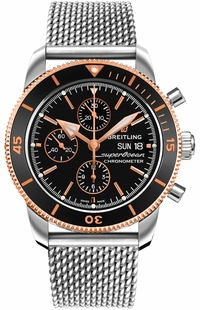 Breitling Superocean Heritage II Chronograph 44 Steel & 18k Rose Gold Men's Watch U13313121B1A1