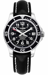 Breitling Superocean II 36 Black Dial Women's Sports Watch A17312C9/BD91-414X
