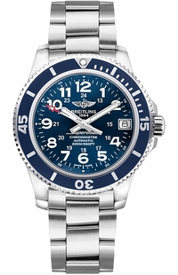 Breitling Superocean II 36 Mariner Blue Dial Women's Watch  A17312D1/C938-179A