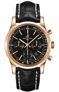 Breitling Transocean Chronograph Solid 18k Rose Gold Men's Watch RB015212/BB16-743P