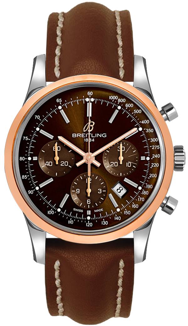 UB015212/Q594-438X Breitling Transocean Chronograph Mens 43mm Two