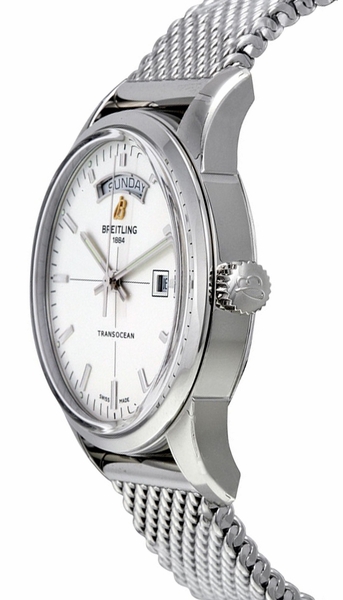 Breitling Transocean Day & Date 43mm Stainless Steel Mens Watch - A4531012/BB69/437X/A2  0BA.1 main image 1