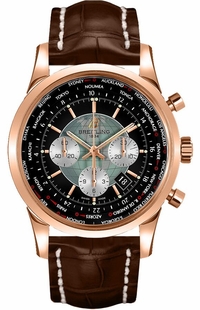 Breitling Transocean Unitime Rose Gold Men's Watch RB0510U4/BB63-756P