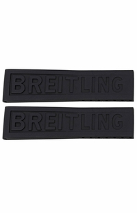 Breitling TwinPro 24mm Black Rubber Strap 263S