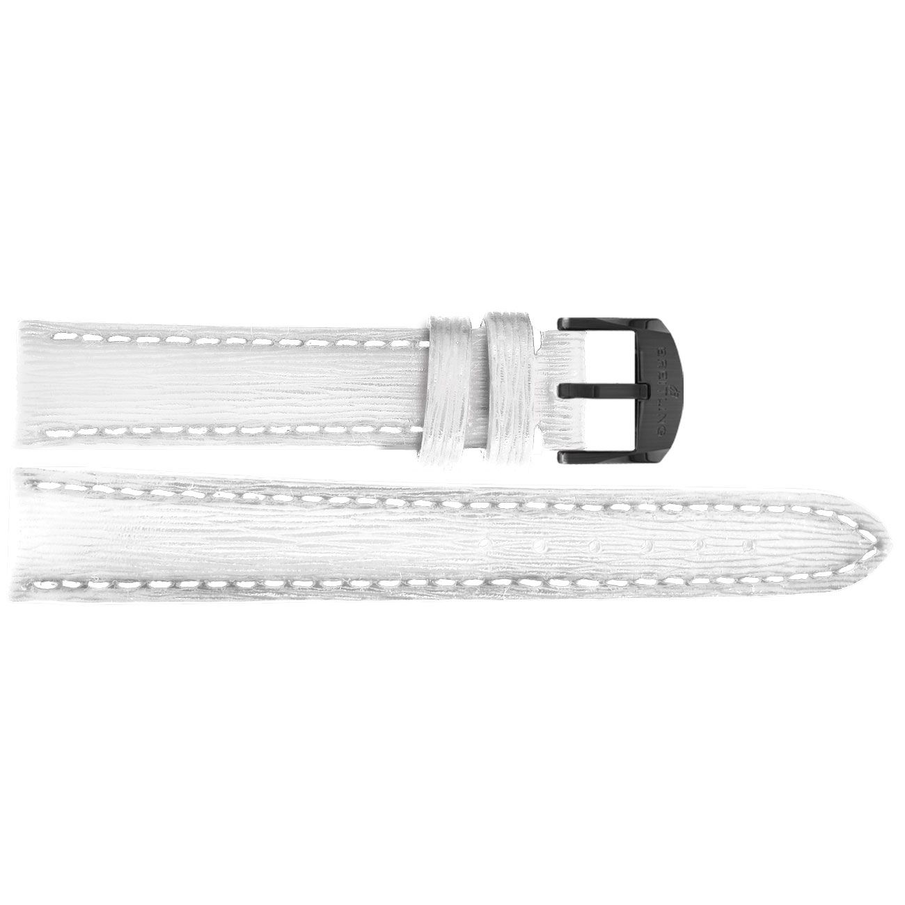 Breitling Sahara 20mm White Leather Strap 237X