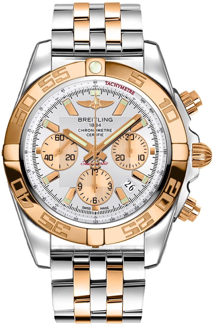 CB011012/A696 Breitling Chronomat 44 Rose Gold Auto Chrono Watch