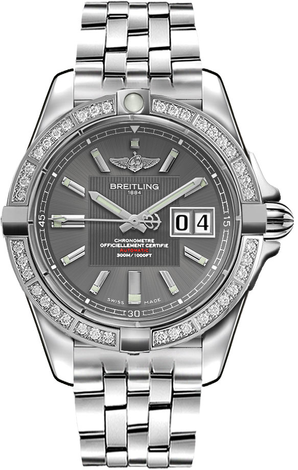 A49350LA/F549 Breitling Windrider Galactic 41 Diamond Men's