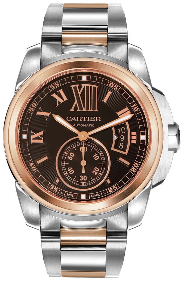 W7100050 Calibre De Cartier Silver Dial Mens Automatic Watch.