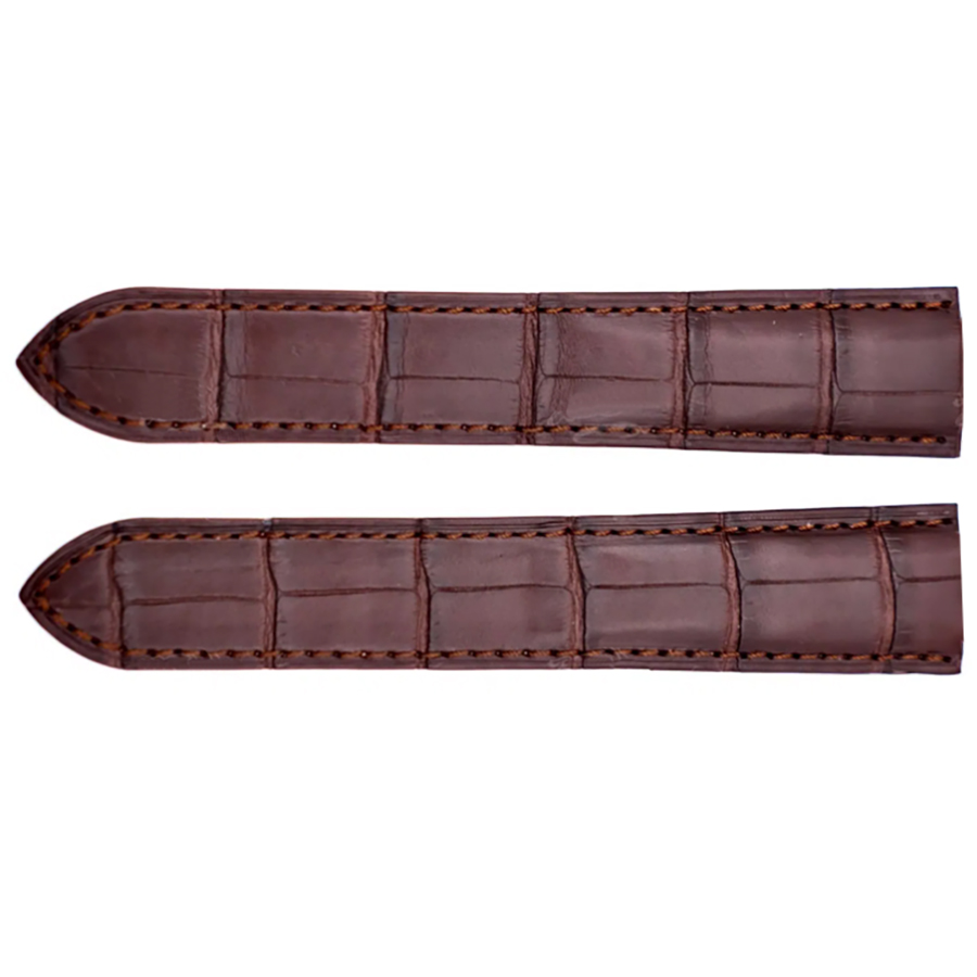 Buy Cartier 16mm Brown Leather Watch Strap KD93XN58 | Authentic