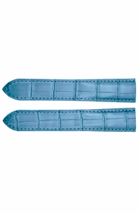 Cartier 16mm Light Blue Leather Women's Watch Strap