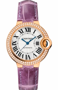 Cartier Ballon Bleu 18k Pink Gold Diamond Women's Watch WE902066