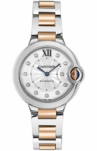 Cartier Ballon Bleu 33mm Diamond Women's Watch WE902044