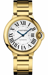 Cartier Ballon Bleu 36mm 18k Yellow Gold Women's Watch WGBB0046