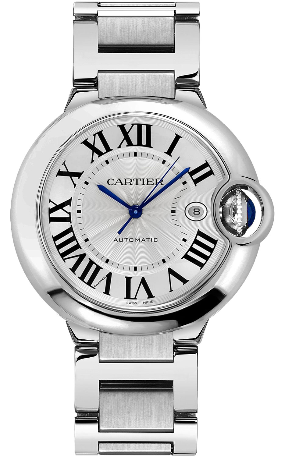 W69012Z4 Cartier Ballon Bleu Steel Automatic Mens Watch