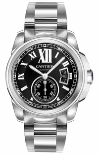 Cartier Calibre de Cartier Black Dial Men's Watch W7100016