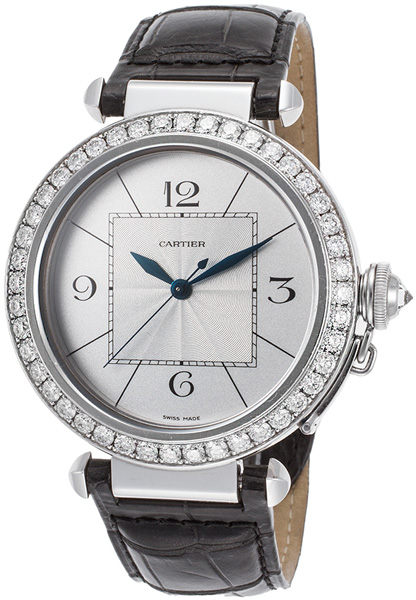 WJ120251 Cartier Pasha 42MM White Gold Watch Auto 