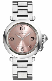Cartier Pasha Pink Dial Luxury Women's Watch W31075M7