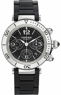 Cartier Pasha Steel Automatic Men's Watch W31088U2