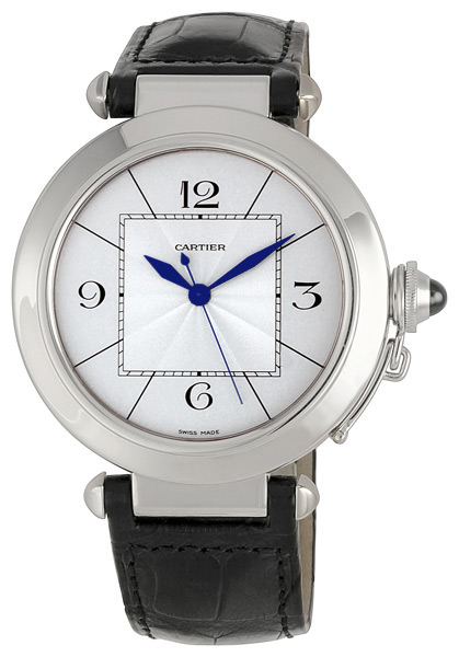 Cartier Pasha 42MM Mens 18K White Gold Watch - W3018751