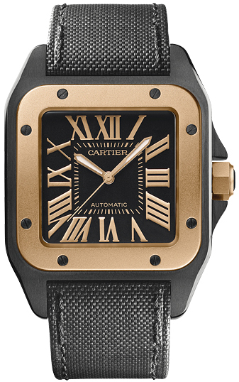 W2020009 Cartier Santos 100 Mens Two Tone Automatic Luxury Watch 
