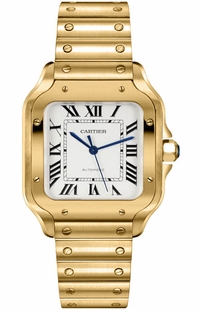 Cartier Santos De Cartier 18k Yellow Gold Unisex Watch WGSA0030