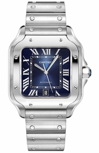 Cartier Santos De Cartier Blue Dial Men's Watch WSSA0013