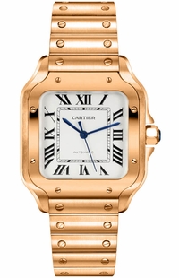 Cartier Santos De Cartier Medium Rose Gold Unisex Watch WGSA0031
