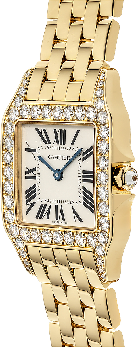 solid gold cartier santos