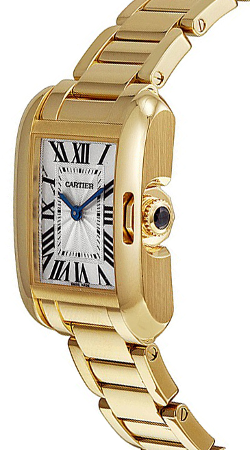 New Cartier Tank Anglaise W5310014 Watch Solid 18K Yellow Gold