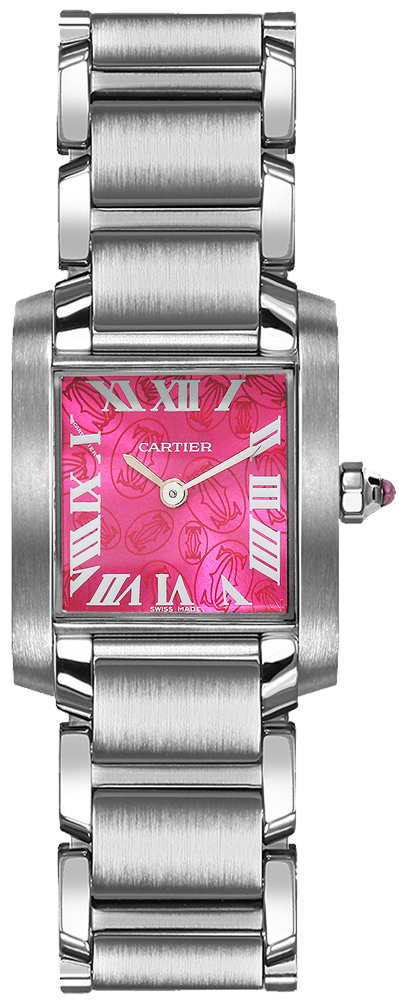 W51030Q3 Cartier Tank Francaise Womens Pink Steel Watch