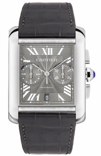 Cartier Tank MC Grey Dial Chronograph Men's Watch W5330008