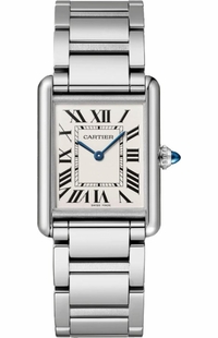 Cartier Tank Must Large Model Silver Dial Women's Watch WSTA0052