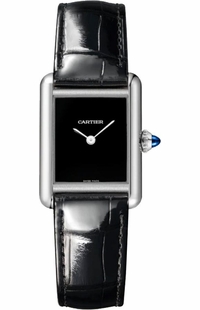Cartier Tank Must Small Black Dial Women's Watch WSTA0071