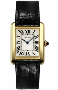 Cartier Tank Solo 18k Yellow Gold Women's Watch W5200002