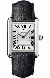 Cartier Tank Solo Steel Roman Numeral Dial Men's or Women's Watch WSTA0028